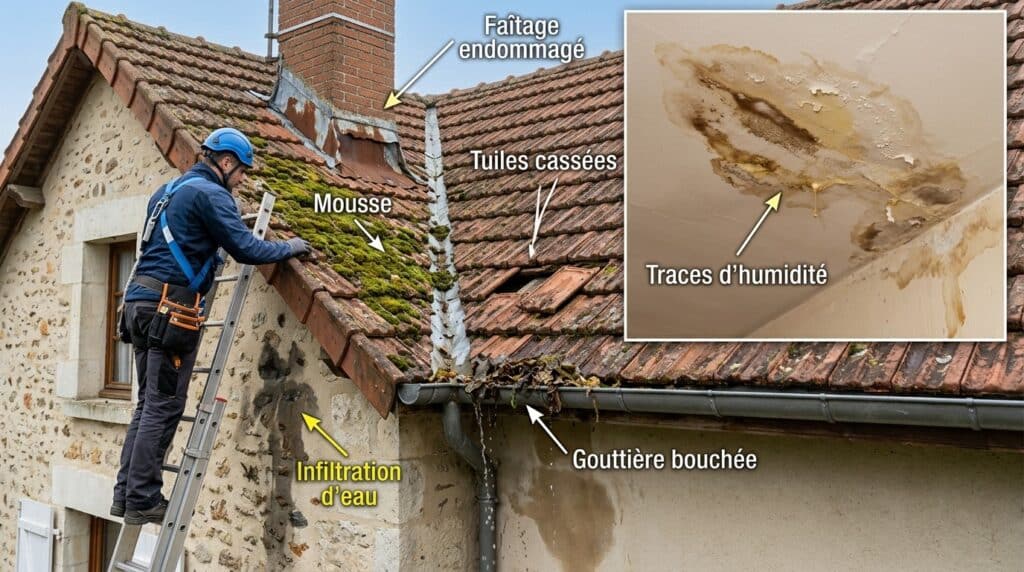 Comment détecter une fuite de toiture avant qu&rsquo;elle ne coûte cher ?